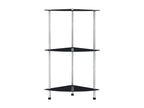 Zensova 3-tier shelf 30x30x67 cm Tempered glass KCFP68352