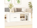 Coffee table, glossy white, 100x50.5x35 cm, engineered wood, ZOEW66527