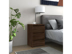 2-piece bedside tables, brown oak, 40x35x62.5cm, engineered wood, APHW05740