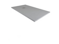 Shower tray 70x175 cm Extra Thin Line Dark Grey Ral 7005 in Synthetic Resin and Marble Powder With Free Drain QOFI52373