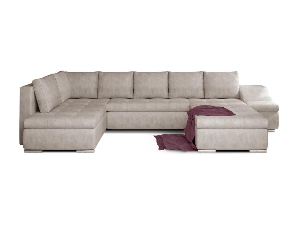 Zensova panoramic convertible sofa, light beige, Zensova 340cm - Chaise longue, left-hand side, BHUW13821