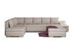 Zensova panoramic convertible sofa, light beige, Zensova 340cm - Chaise longue, left-hand side, BHUW13821