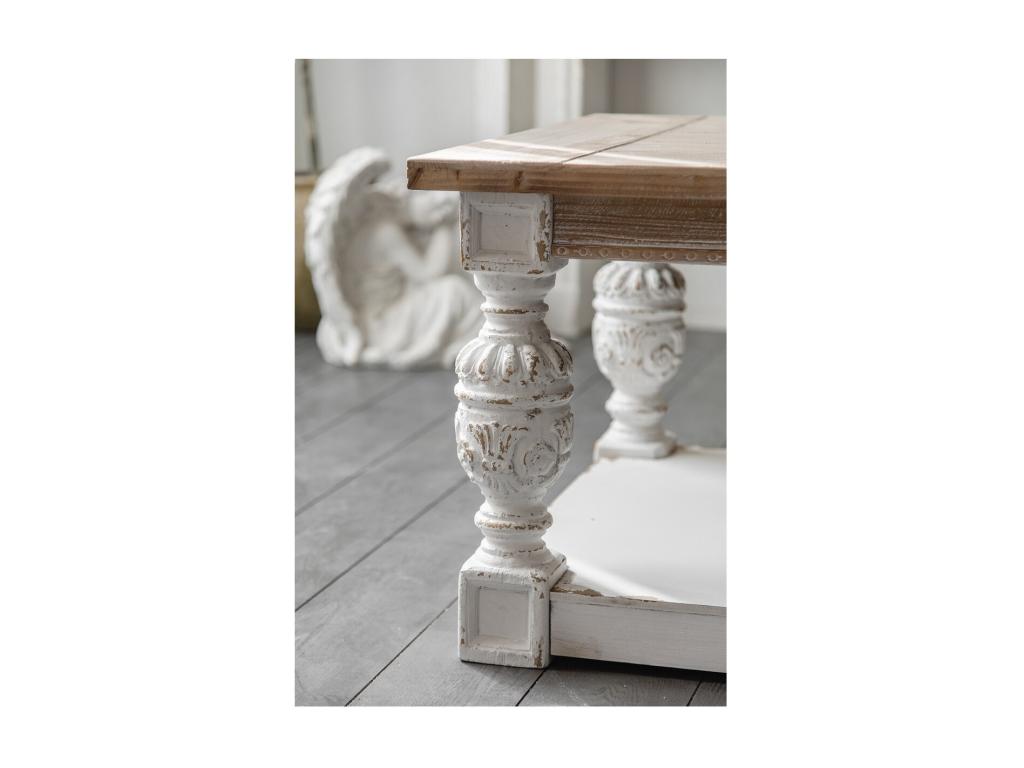 Elariva - Coffee table in aged wood effect BFRR41031