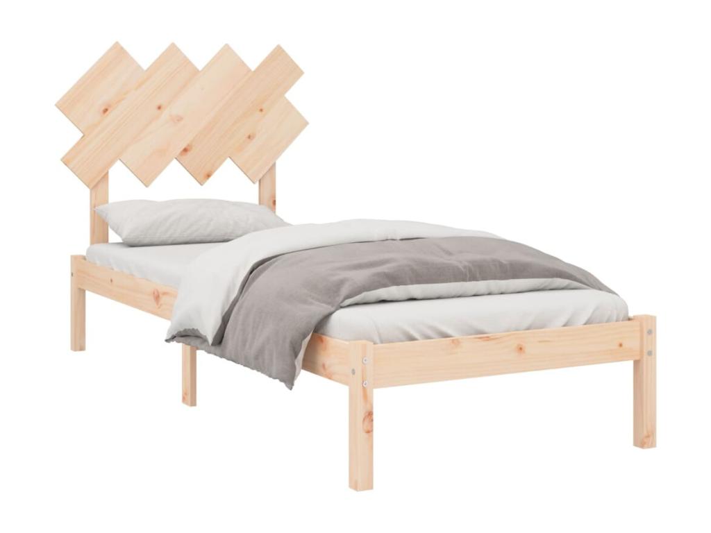 Bed frame 90x200 cm Solid wood XYMD28140