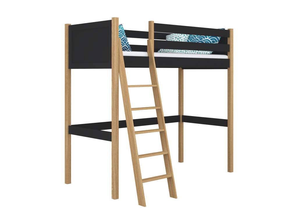 Zensova N04 Wooden Loft Bed / Natural Oak 80x180 ZCDW35208