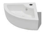 Washbasin with drain hole, white, 45x32x12.5 cm, 02 0002491 JTWU63601