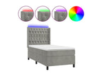 Zensova bed mattress LED Light Grey 90x190 Velvet IAID34112