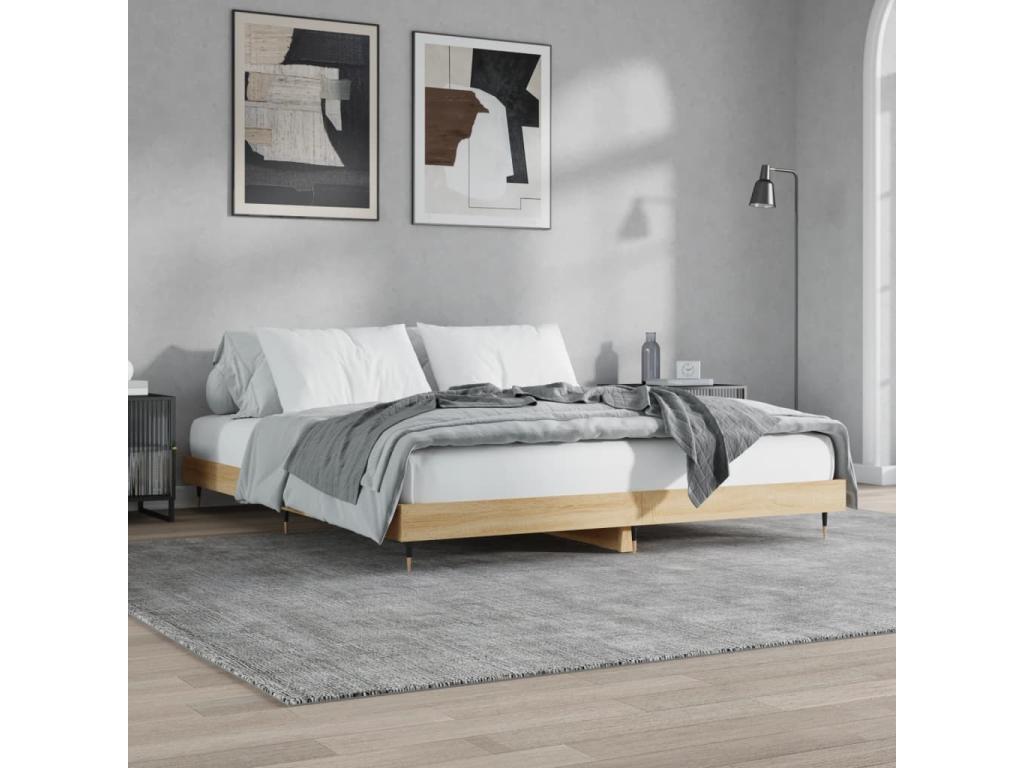 Zensova oak bed frame 140x200 cm Zensovaing¨¦nierie WYHV18965