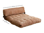 2-seater sofa bed, convertible sofa, guest sofa, storage bed, 120x75 h79 cm, Brown NYWY22852