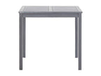 Garden table Grey 80x80x74 cm Zensova Solid wood VMTQ97920