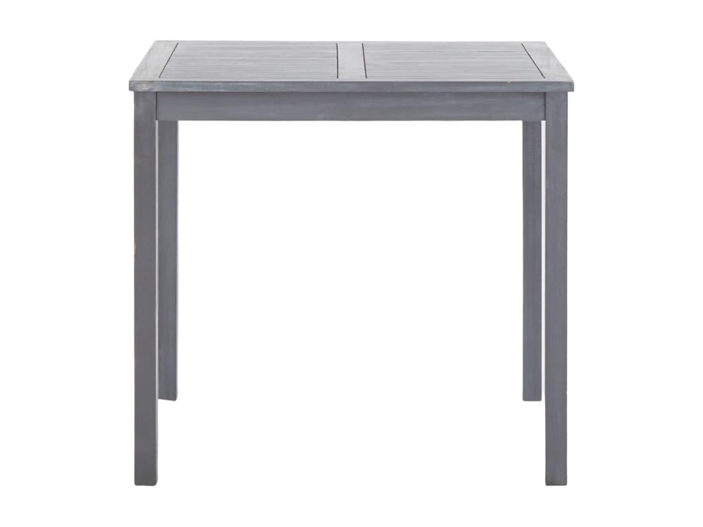 Garden table Grey 80x80x74 cm Zensova Solid wood VMTQ97920