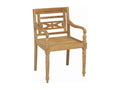 Chairs with cushions, set of 8, solid teak wood, VLZF06831
