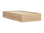 Bed frame and drawers, oak, 90x200 cm, engineered wood RHJW73068