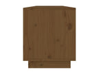 Honey Brown TV Stand 110.5x34x40 cm Solid Pine Wood EHRD40602