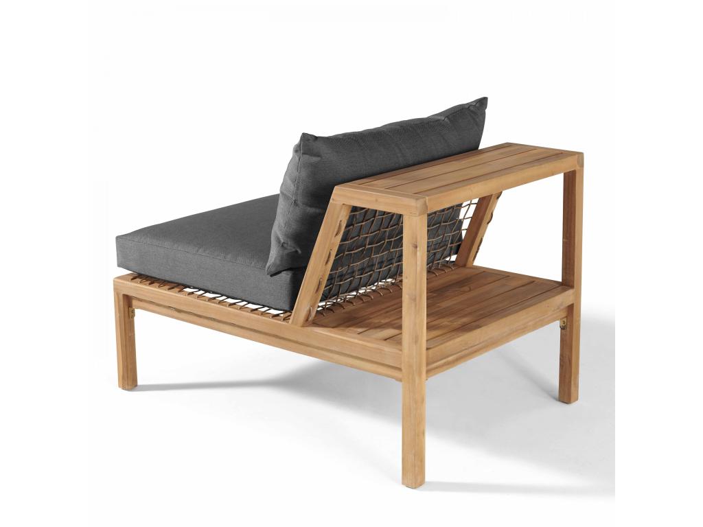 Grey wooden armchair YUAT95441