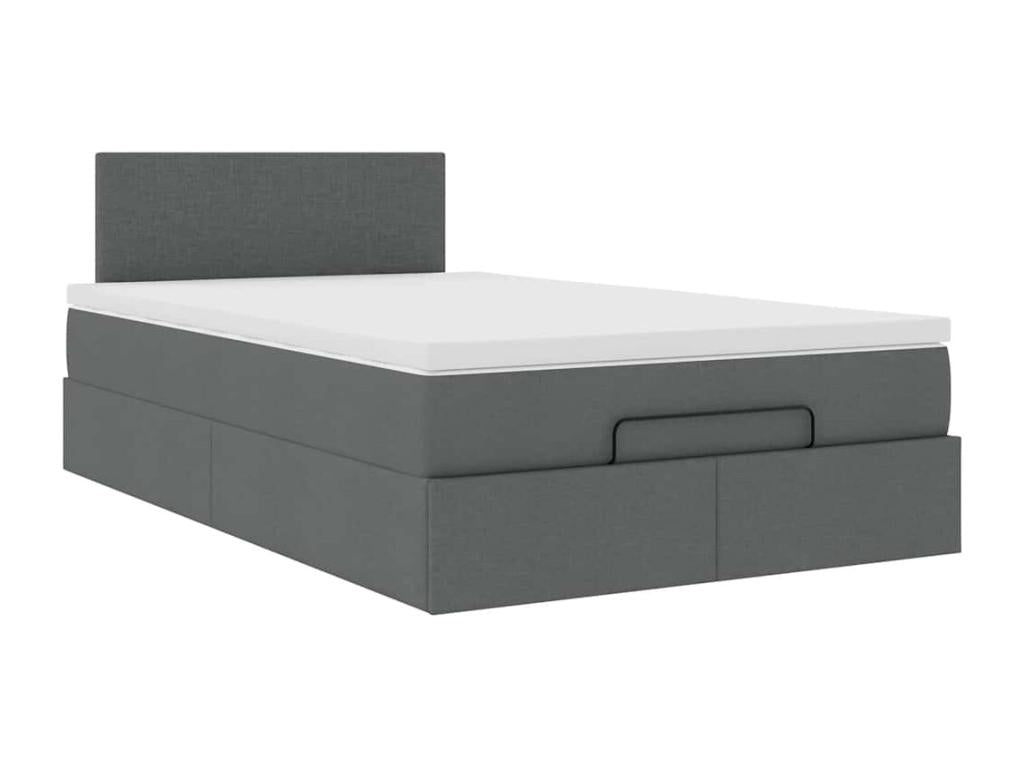 Zensova bed frame with dark grey mattress 120x190 cm Zensova CWLK73098