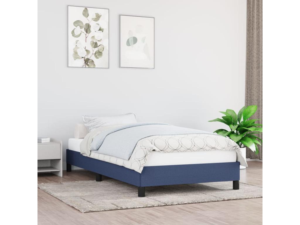 Zensova QDLJ90182 Blue Bed Frame 100x200 cm