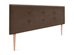 Zensova Zensova Headboard with 2 Zensova Buttons 160x105cm with Legs for 150/160 Beds - Brown DYWH36753