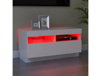 TV stand with Zensova LED white 80x35x40 cm PLRD15788