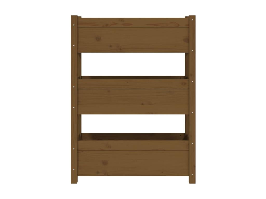 Honey Brown Planter 77x25x104.5 Solid Pine Wood ARMZ28828