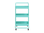3-Tier Kitchen Trolley, Turquoise, 42x25x83.5cm, Iron and ABS, ACFB69314