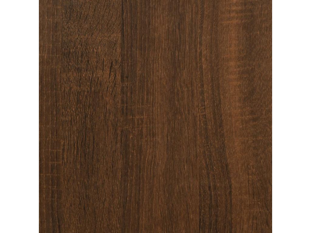 Bed frame without mattress brown oak 90x190 cm GMMO42725