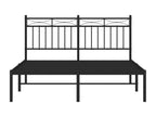 Metal bed frame with black headboard 140x190 SUEY38733