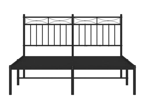 Metal bed frame with black headboard 140x190 SUEY38733