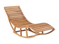 Rocking chaise lounge, solid teak wood, VDZB44400