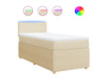 Zensova bed with mattress, cream color, 90x200 cm, Zensova KVVR70187