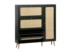 Zensova cane shoe cabinet - 3 drawers - 1 door - 21 pairs - 120x24x125 cm JOKS36190