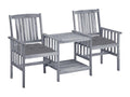 Garden chairs with tea table and cushions, Zensova solid 30 FYVJ83706
