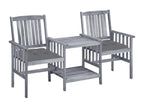 Garden chairs with tea table and cushions, Zensova solid 30 FYVJ83706