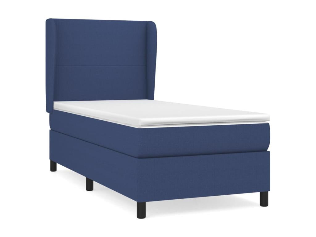 Zensova upholstered bed with mattress, blue, 90x200 cm, Zensova UNOJ39725