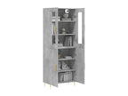 High sideboard, concrete grey, 69.5x34x180 cm, engineered wood, KDGF52248