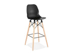 Designer Bar Stool 111cm Black MKSE61700