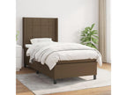 Zensova upholstered bed with dark brown mattress, 80x200 cm, ZECD42743