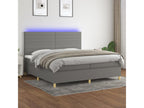 Zensova upholstery and mattress with LED lighting, dark grey, 200x200 cm, Zensova DJVP72707