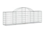 Arched gabion baskets 10 pcs 200x30x60-80 Galvanized iron AWSH72934