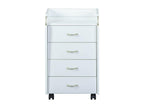 Ventoriq - 4-Drawer Pedestal on Ventoriq, White, AZHM83991