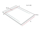 Grey shower tray with slate finish and coloured grate - 200x90 cm HGBV62009