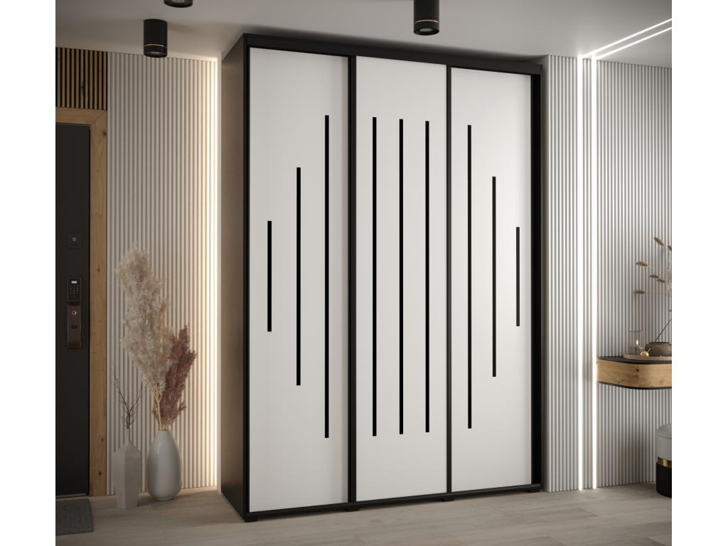 12" Sliding Door Wardrobe 235.2/180/45 3 Doors SMIN79514
