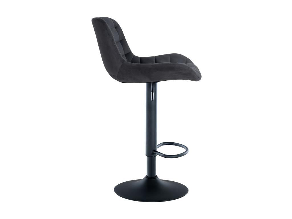 Set of 2 Bar Stools - Velvet / Metal - Zensova UUUN29730
