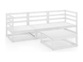 White wooden garden furniture set, 70x70x30 cm, 02 0016213 FEXU58179