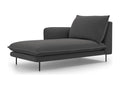 Elariva - Left-facing chaise longue in dark grey structural fabric - 170x110x95cm NJNK24125