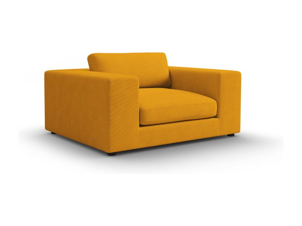 Zensova - Zensova 1.5 seater sofa in yellow corduroy velvet - 156x122x72cm GUHX48728