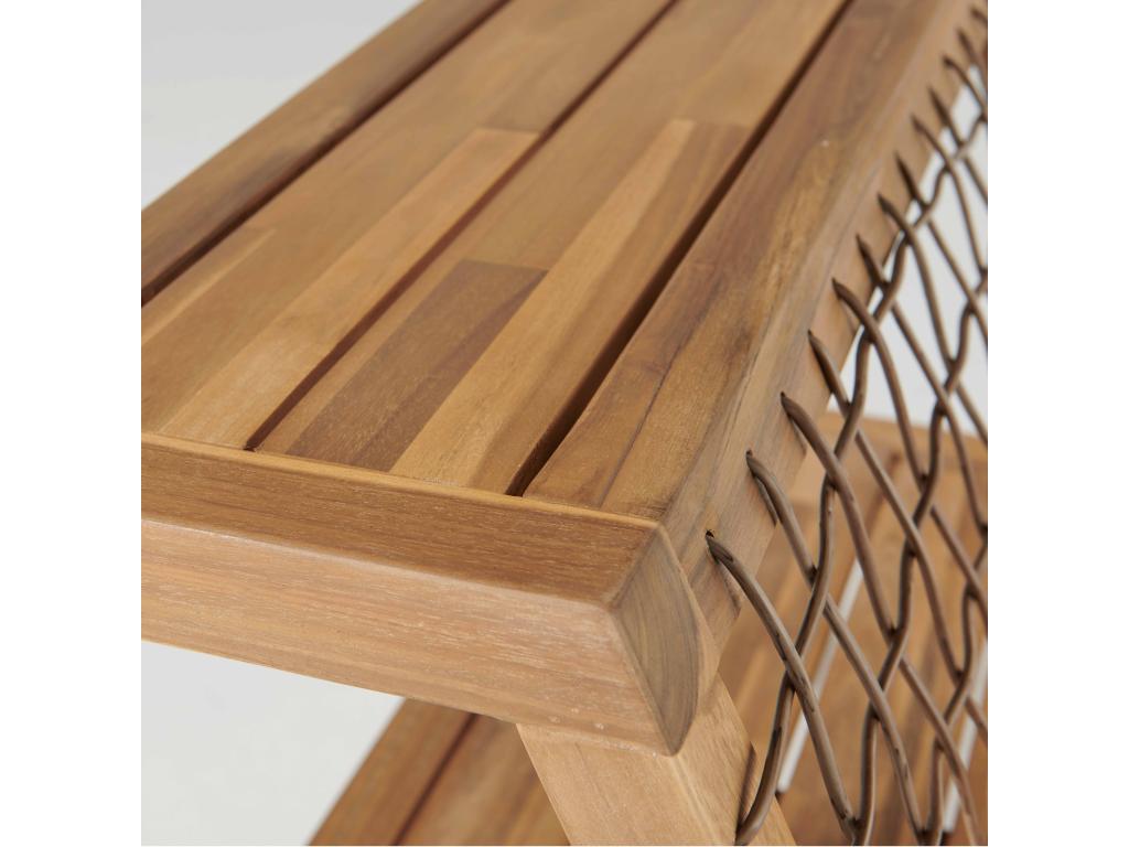 Grey wooden armchair YUAT95441