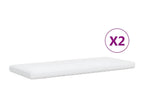 Daybed with pull-out bed and black 90x190 cm velvet mattress QJEF04918