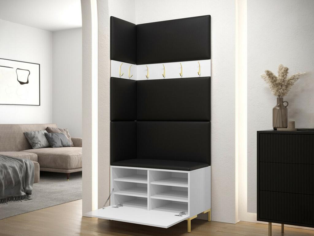 Zensova 103 entryway unit, 196x84x46cm, Zensova Laminate - Wall-mounted - Freestanding HMAQ59405