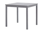 Garden table Grey 80x80x74 cm Zensova Solid wood VMTQ97920